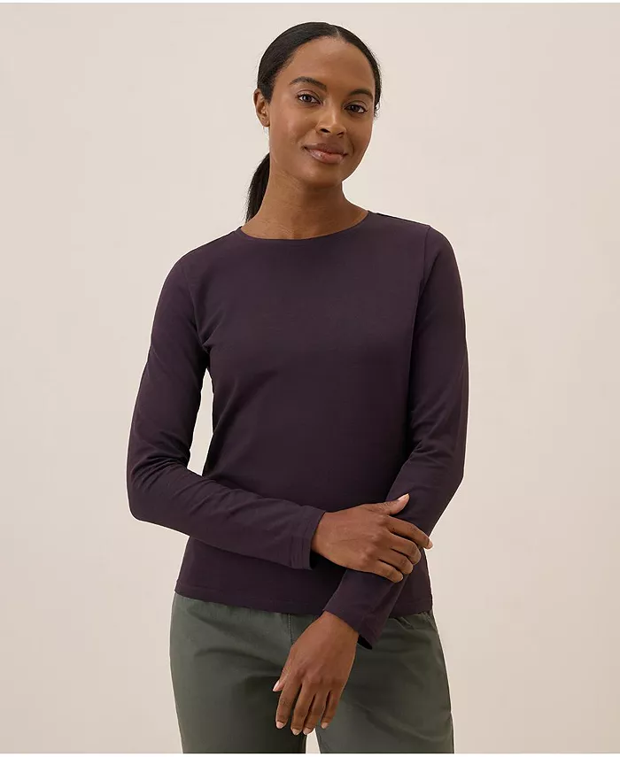 Женская футболка с длинным рукавом из органического хлопка Luxe Stretch Jersey Pact, фиолетовый
Женская футболка с длинным рукавом из органического хлопка Luxe Stretch Jersey Pact, фиолетовый