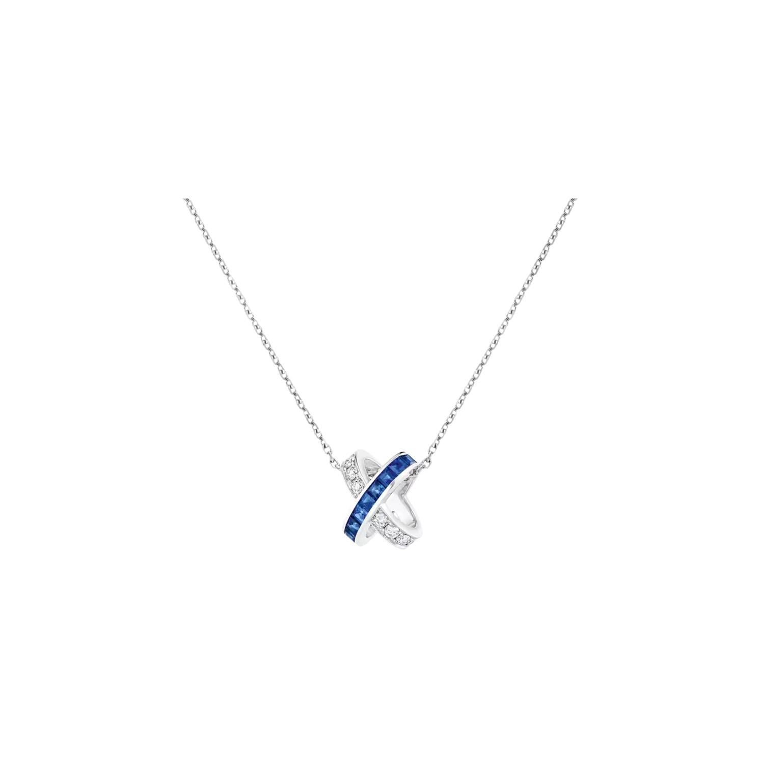 Подвеска Chaumet Jeux de liens из белого золота с голубыми сапфирами и бриллиантами
Подвеска Chaumet Jeux de liens из белого золота с голубыми сапфирами и бриллиантами