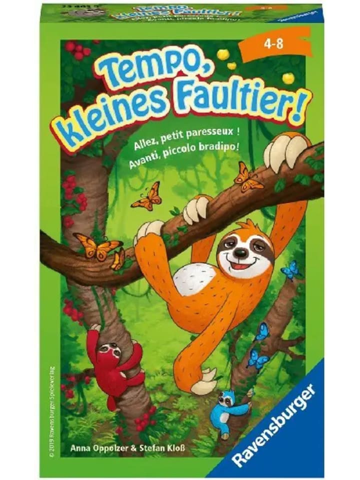 Ravensburger 23463 - Tempo, Little Sloth, дорожная игра для 2-4 игроков,.
Ravensburger 23463 - Tempo, Little Sloth, дорожная игра для 2-4 игроков,.