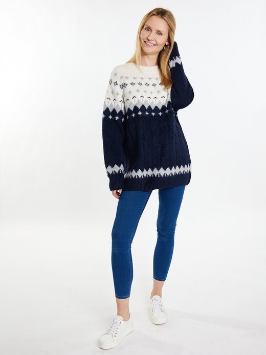 Вязаная кофта Usha, синий
Вязаная кофта Usha, синий