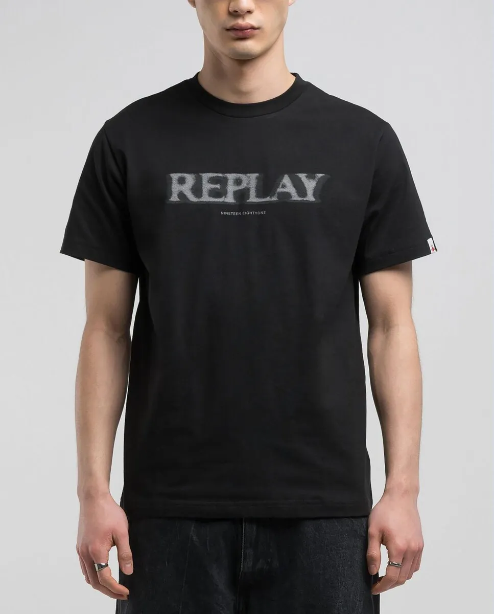 Мужская футболка с коротким рукавом и круглым вырезом Replay, черный
Мужская футболка с коротким рукавом и круглым вырезом Replay, черный