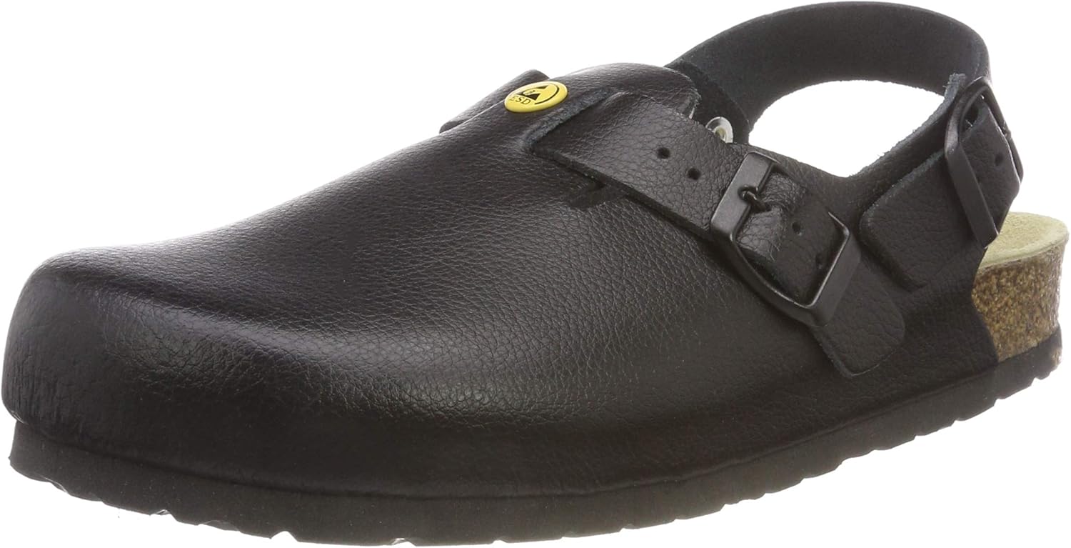 Женские антистатические сабо Weeger с кожаным ремешком на пятке, черный
Женские антистатические сабо Weeger с кожаным ремешком на пятке, черный