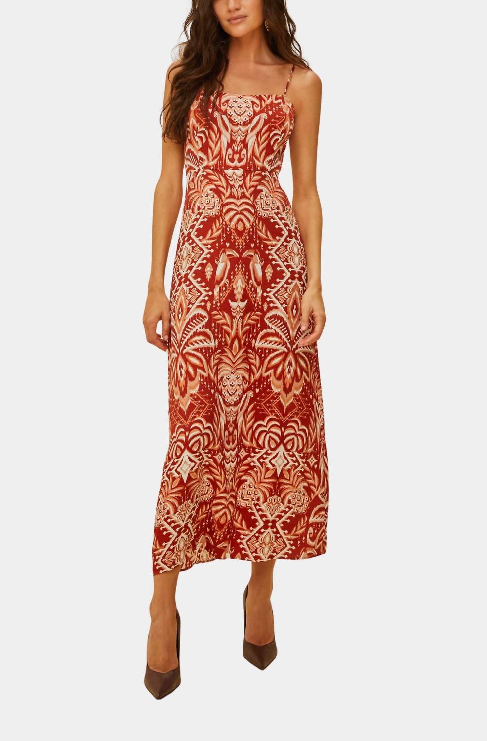 FARM Rio Тропическое гобеленовое платье-комбинация в разноцветном исполнении
FARM Rio Тропическое гобеленовое платье-комбинация в разноцветном исполнении