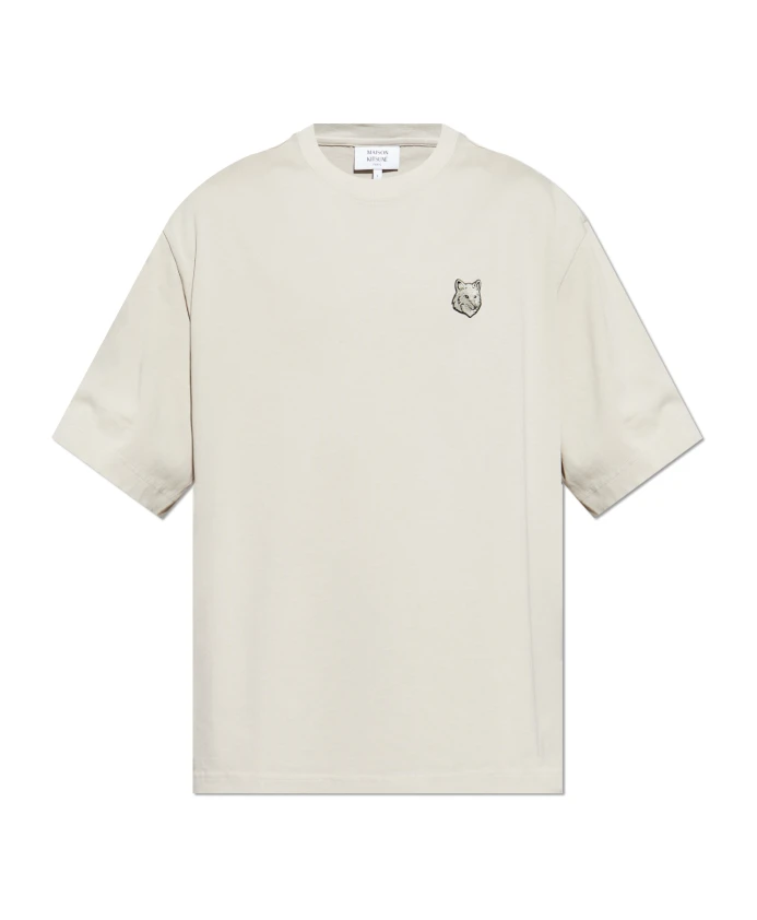 Футболка большого размера с нашивкой в виде головы лисы. Maison Kitsunã, бежевый
Футболка большого размера с нашивкой в виде головы лисы. Maison Kitsunã, бежевый
