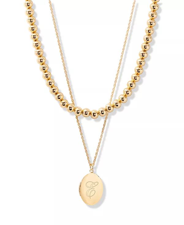 Позолоченный комплект из ожерелий с инициалами в форме овала Brook & York, gold-e
Позолоченный комплект из ожерелий с инициалами в форме овала Brook & York, gold-e