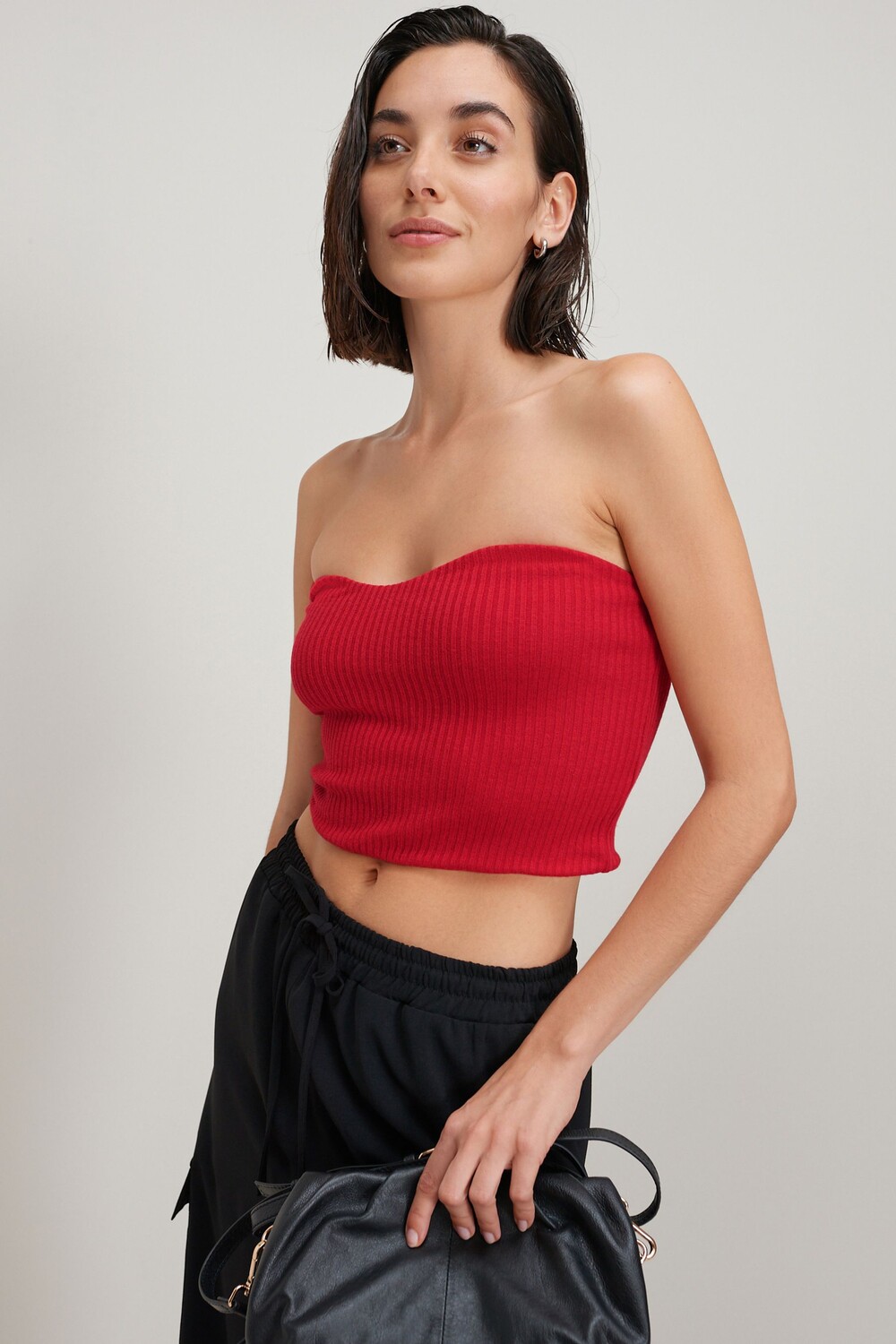 Вязаный топ с вырезом бандо Next, красный
Вязаный топ с вырезом бандо Next, красный
