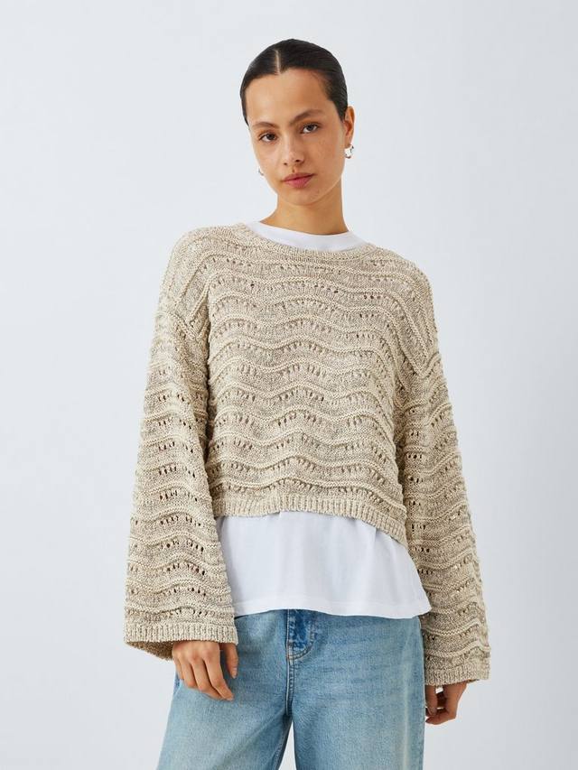 Джемпер из ленточной пряжи claire AND/OR, экрю
Джемпер из ленточной пряжи claire AND/OR, экрю