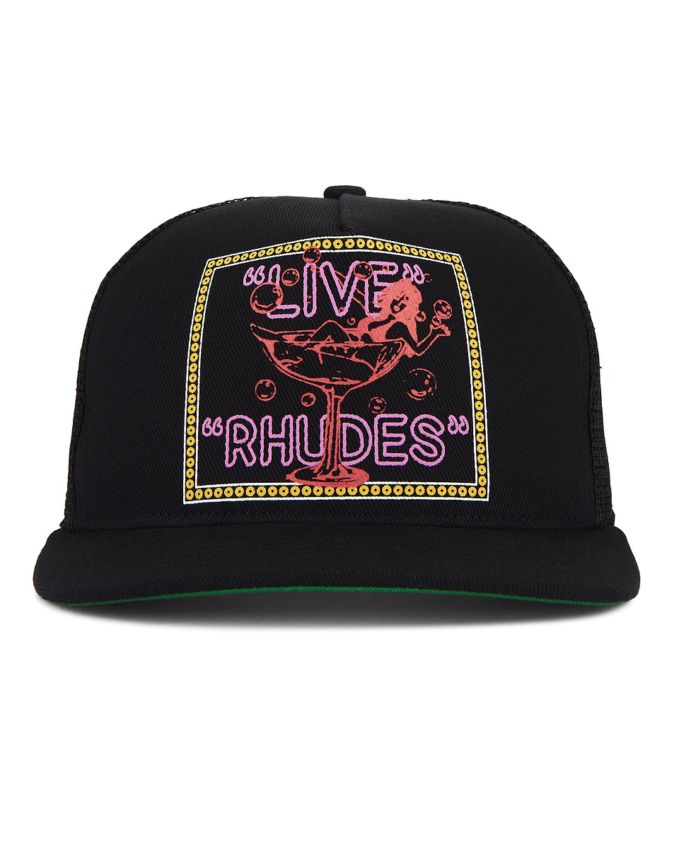 Live Rhudes Trucker Шляпа Rhude, Black
Live Rhudes Trucker Шляпа Rhude, Black