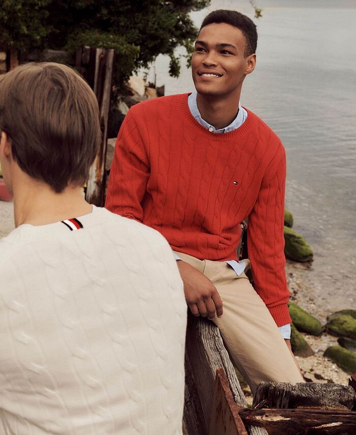 Мужской классический свитер с круглым вырезом Tommy Hilfiger, красный
Мужской классический свитер с круглым вырезом Tommy Hilfiger, красный