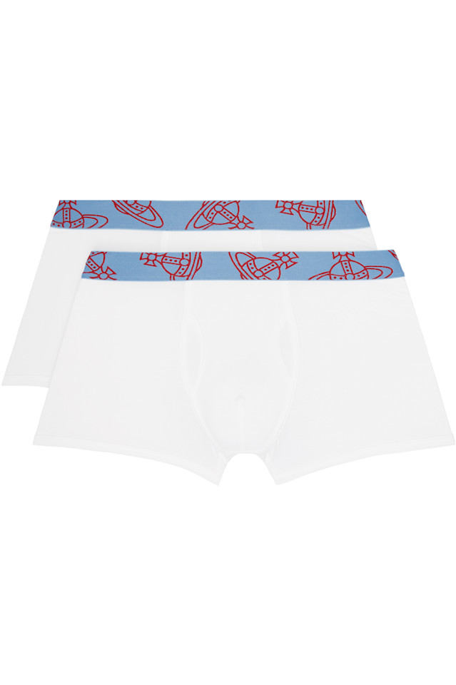 Двухкомплектные боксеры белого цвета Vivienne Westwood, синий
Двухкомплектные боксеры белого цвета Vivienne Westwood, синий