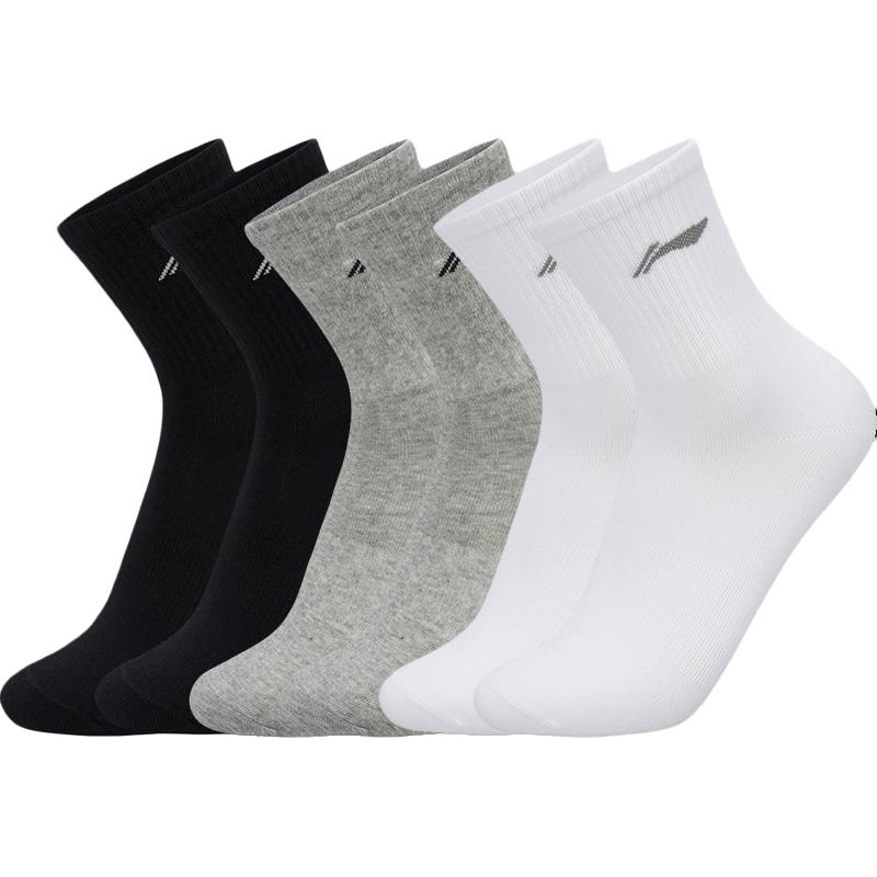 LiNing Фитнес серия Носки до середины икры Унисекс 6 пар (Черный+Серый+Белый)
LiNing Фитнес серия Носки до середины икры Унисекс 6 пар (Черный+Серый+Белый)