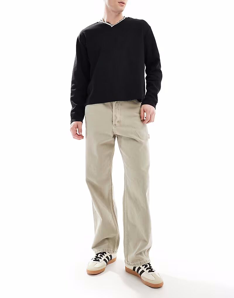 Джинсы Jack & Jones Alex Baggy Carpenter Fit светло-серого цвета
Джинсы Jack & Jones Alex Baggy Carpenter Fit светло-серого цвета