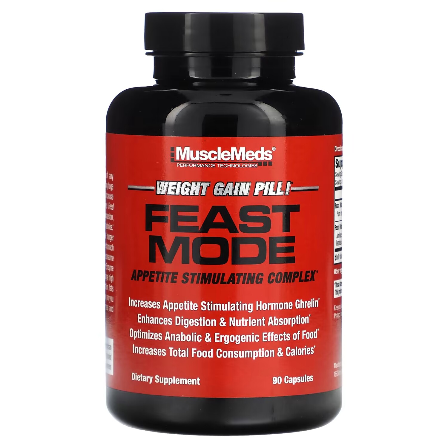 Комплекс для стимуляции аппетита MuscleMeds Feast Mode, 90 капсул
Комплекс для стимуляции аппетита MuscleMeds Feast Mode, 90 капсул