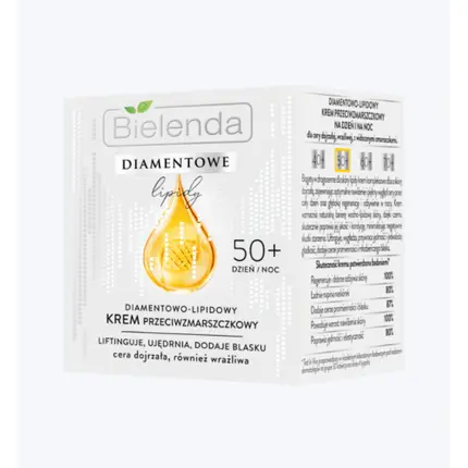 Diamond Lipid 50+ Крем лифтинг против морщин, укрепляющий сияние 50мл, Bielenda
Diamond Lipid 50+ Крем лифтинг против морщин, укрепляющий сияние 50мл, Bielenda
