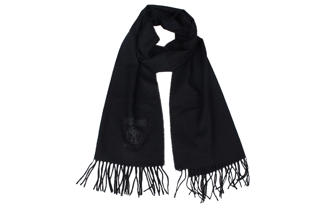 Вязаный шарф унисекс MOSCHINO, черный
Вязаный шарф унисекс MOSCHINO, черный
