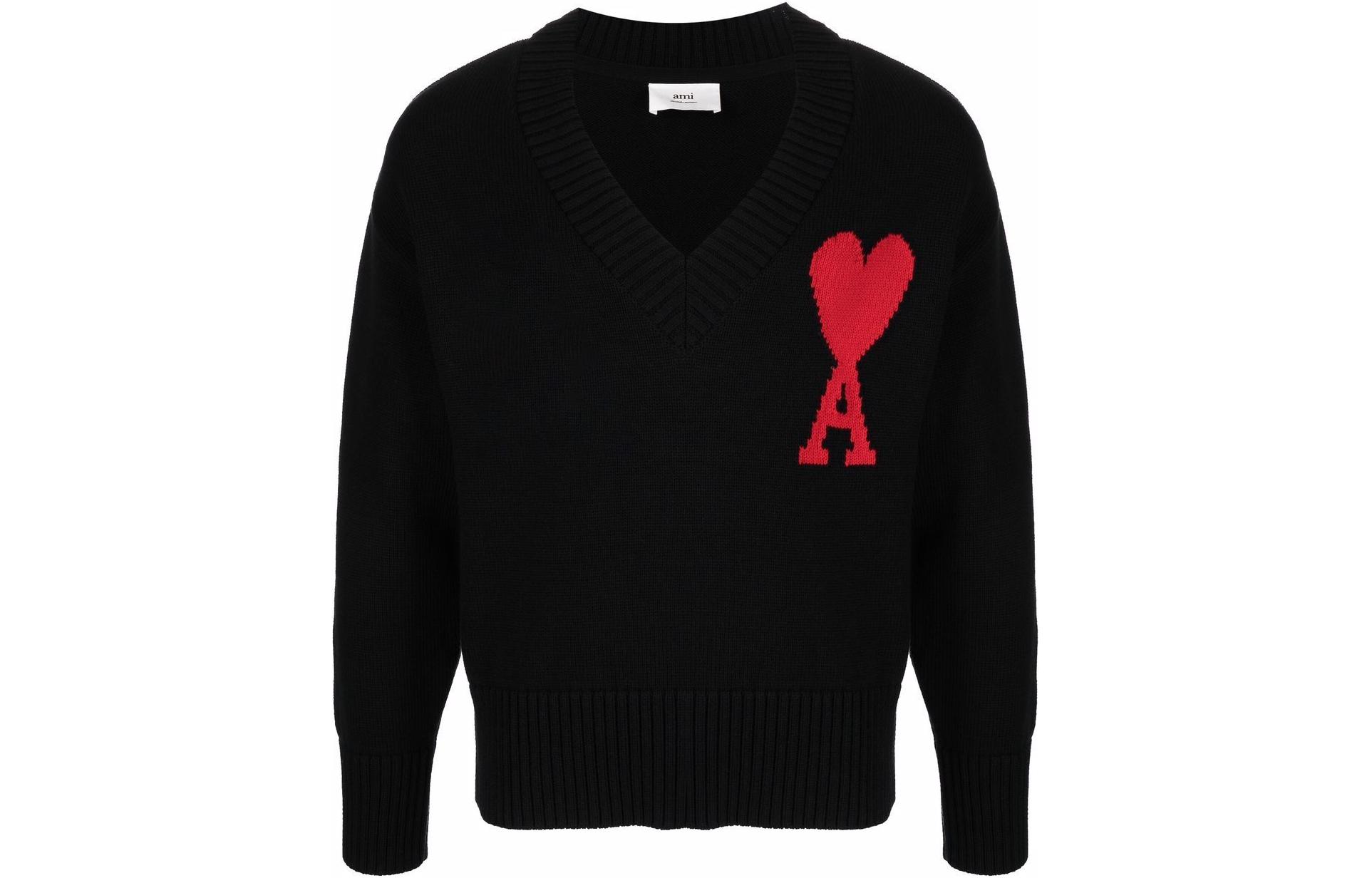 Ами свитер с V-образным вырезом AMIPARIS, черный
Ами свитер с V-образным вырезом AMIPARIS, черный