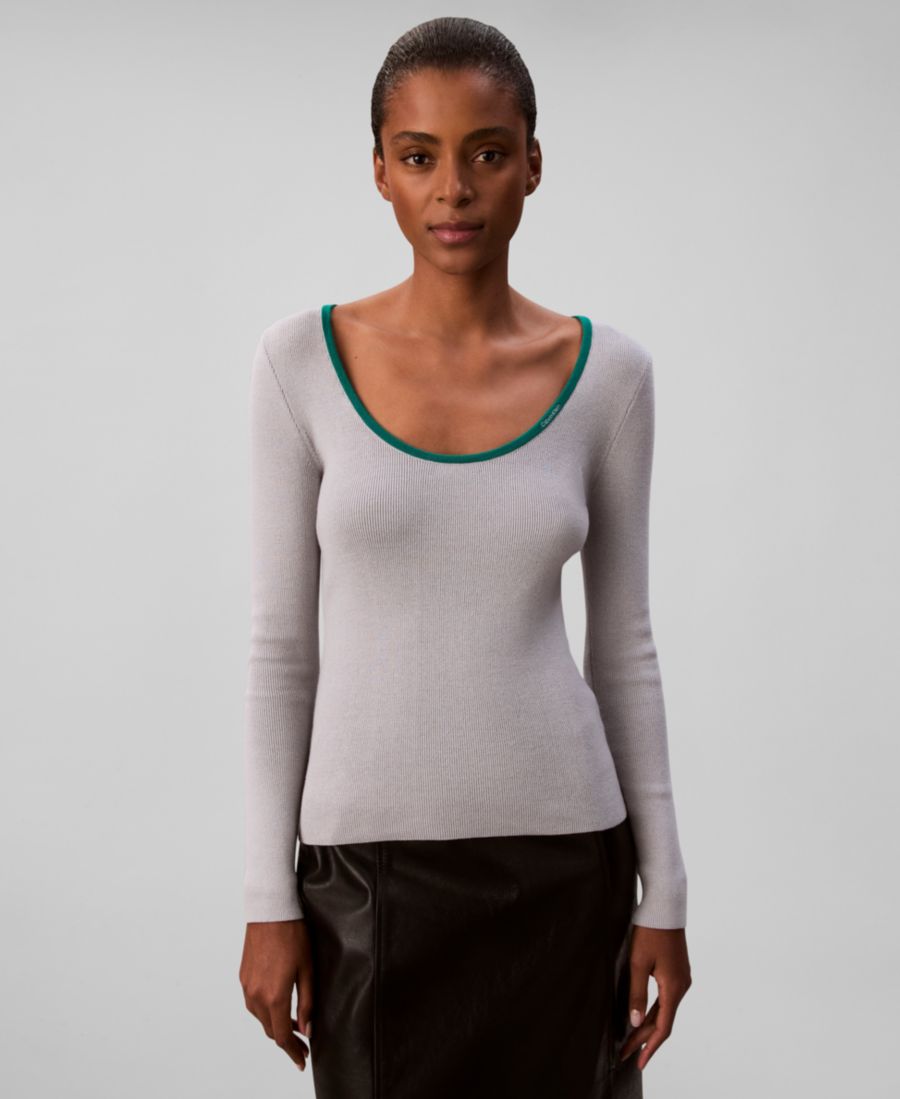 Женская блузка с длинным рукавом Calvin Klein Jeans, Grey with/Green Trim
Женская блузка с длинным рукавом Calvin Klein Jeans, Grey with/Green Trim