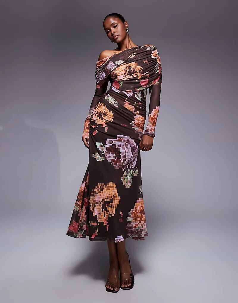 Платье макси ASOS DESIGN с сетчатым принтом, длинными рукавами, свободным лифом и бардо, с шоколадным цветочным принтом
Платье макси ASOS DESIGN с сетчатым принтом, длинными рукавами, свободным лифом и бардо, с шоколадным цветочным принтом