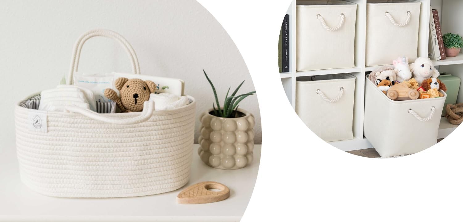 Organi Haus 12x12 Кубических корзин, набор из 4 шт. + корзина для пеленания подгузников - БЕЛЫЙ OrganiHaus
Organi Haus 12x12 Кубических корзин, набор из 4 шт. + корзина для пеленания подгузников - БЕЛЫЙ OrganiHaus
