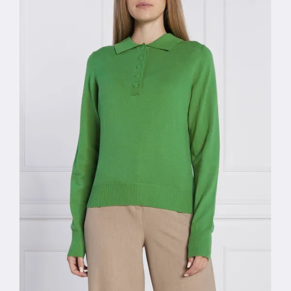 Шерстяная рубашка-поло стандартного кроя Samsøe Samsøe, зеленый
Шерстяная рубашка-поло стандартного кроя Samsøe Samsøe, зеленый