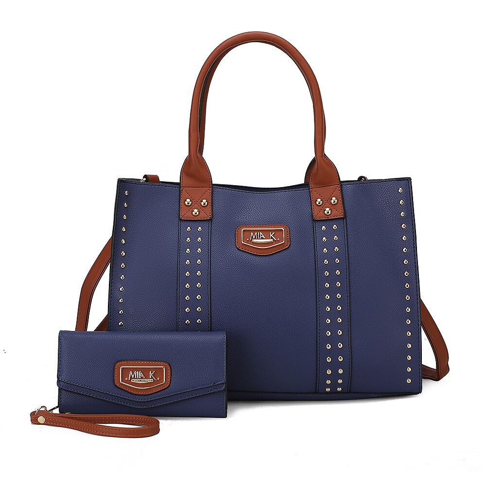 Женская большая сумка-тоут из веганской кожи MKF Collection Davina с кошельком от Mia K - 2 предмета, темно-синий
Женская большая сумка-тоут из веганской кожи MKF Collection Davina с кошельком от Mia K - 2 предмета, темно-синий