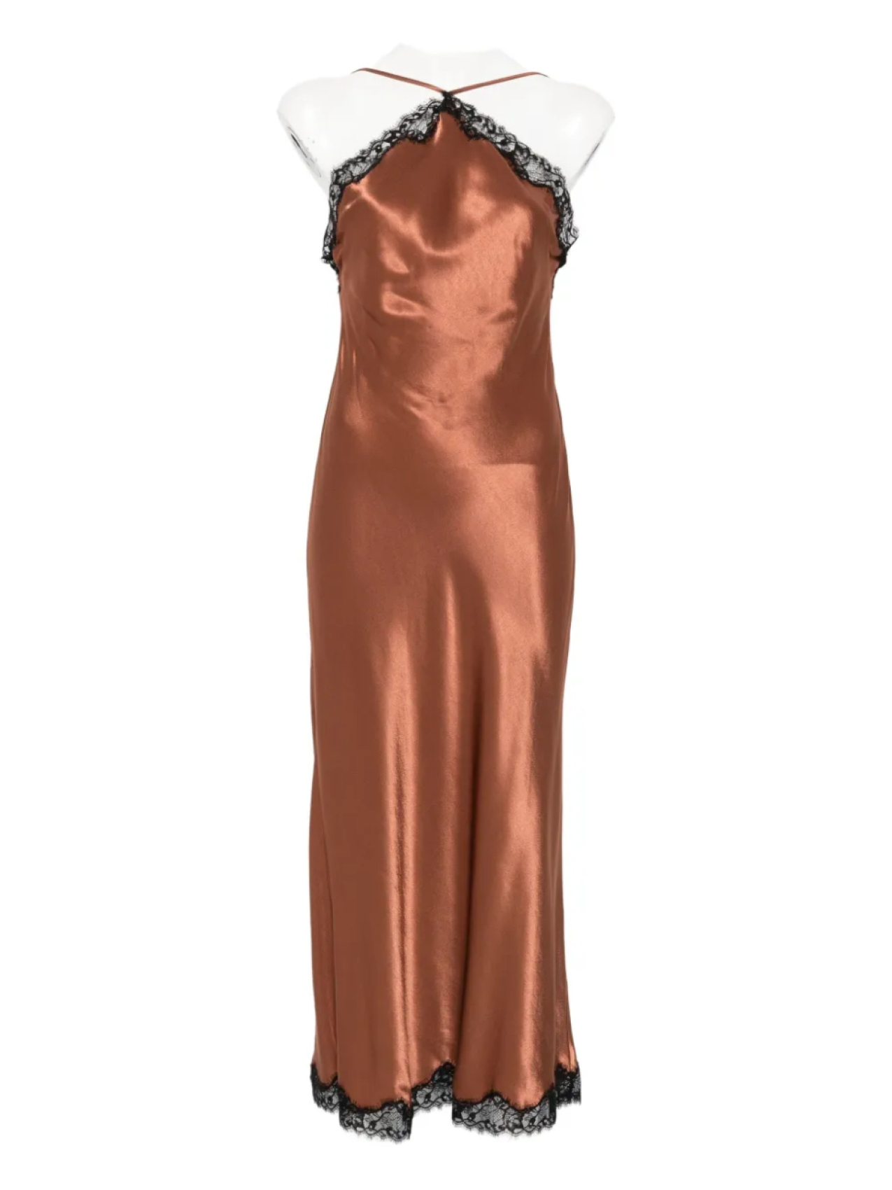 Платье-комбинация Rixo с кружевной отделкой, коричневый
Платье-комбинация Rixo с кружевной отделкой, коричневый