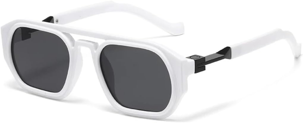 Солнцезащитные очки в стиле ретро с двойными перемычками Polygon для женщин и мужчин, с прозрачными градиентными линзами, модная оправа (белый и черный) TVTBBVV, White Black
Солнцезащитные очки в стиле ретро с двойными перемычками Polygon для женщин и мужчин, с прозрачными градиентными линзами, модная оправа (белый и черный) TVTBBVV, White Black