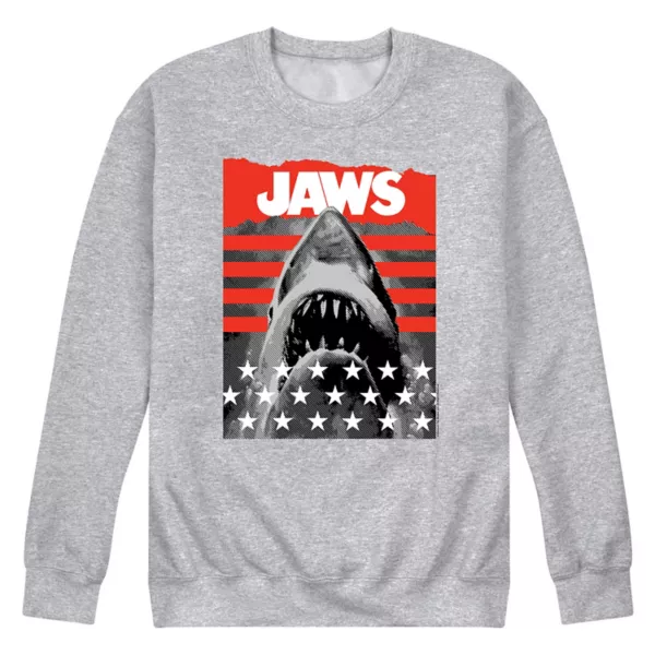 Мужская флисовая толстовка с изображением челюстей, полосками и звездами Licensed Character, серый
Мужская флисовая толстовка с изображением челюстей, полосками и звездами Licensed Character, серый