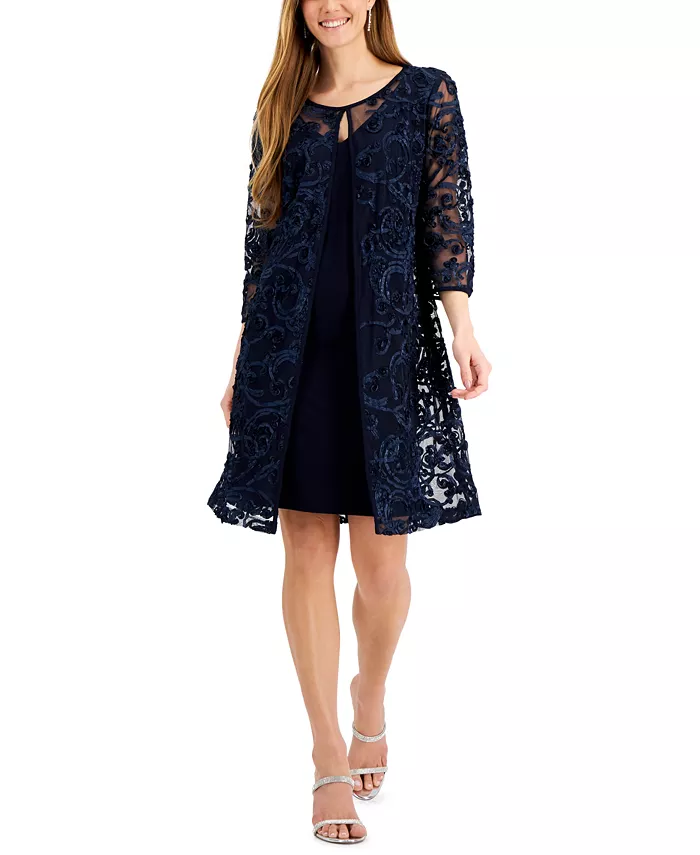 Жакет-платье с сутажной отделкой Connected, синий
Жакет-платье с сутажной отделкой Connected, синий