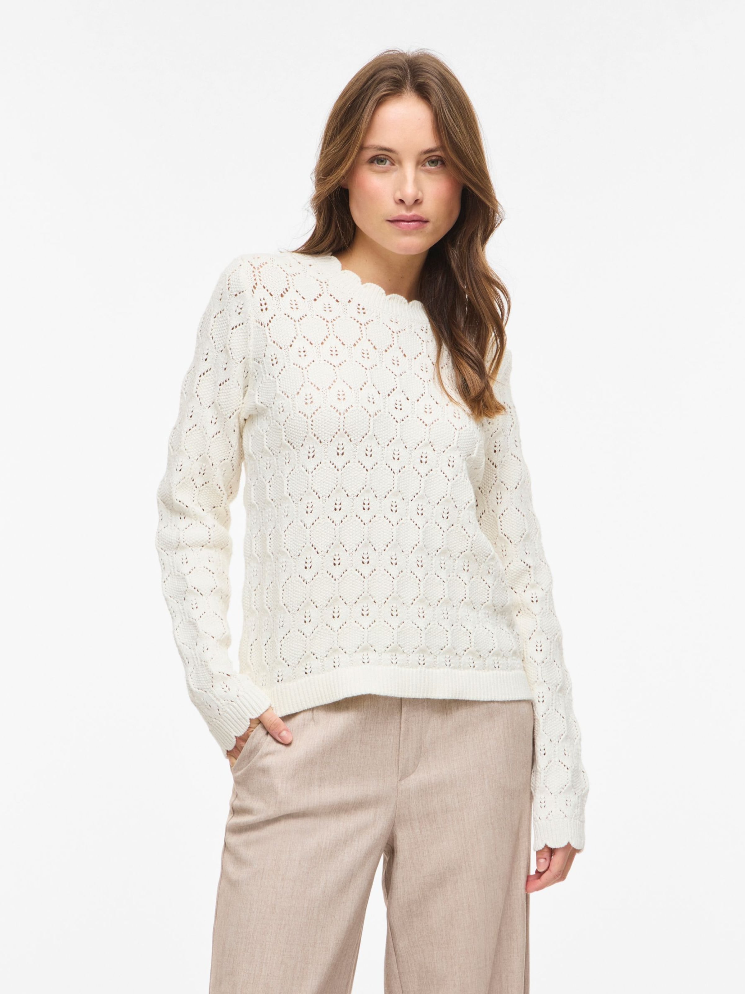 VILA Свитер 'VILowen' в белом цвете
VILA Свитер 'VILowen' в белом цвете