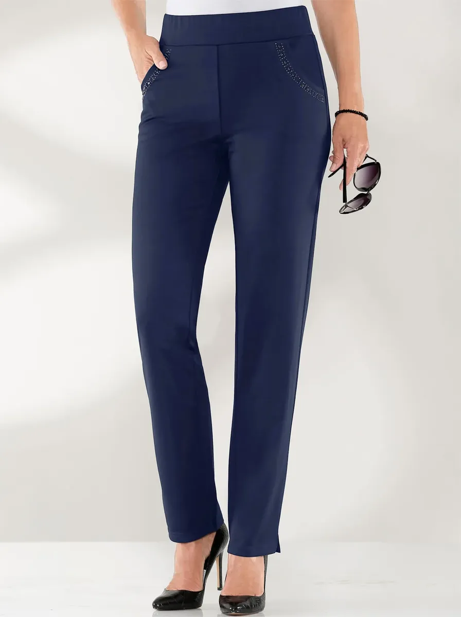 Женские брюки из джерси Lady, цвет морской волны
Женские брюки из джерси Lady, цвет морской волны