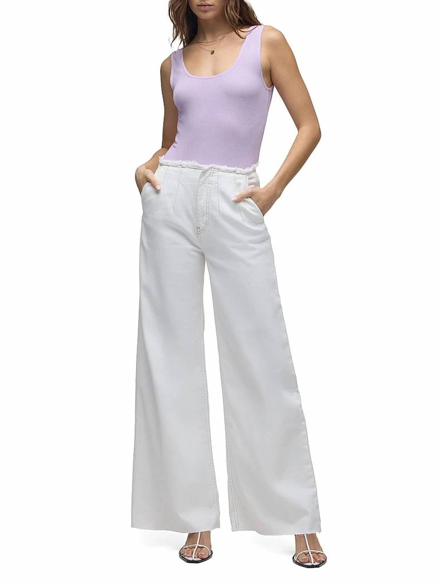 Джинсы James High Rise Darted Wide Leg белые Hudson
Джинсы James High Rise Darted Wide Leg белые Hudson