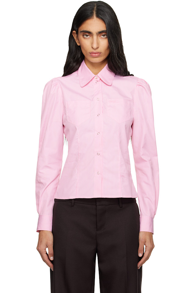 Sandy Liang Розовая рубашка баэла
Sandy Liang Розовая рубашка баэла