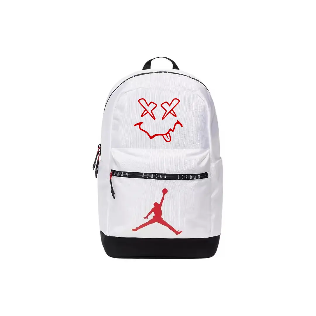Jordan Полиэстеровый рюкзак унисекс белый, Smiley Face
Jordan Полиэстеровый рюкзак унисекс белый, Smiley Face