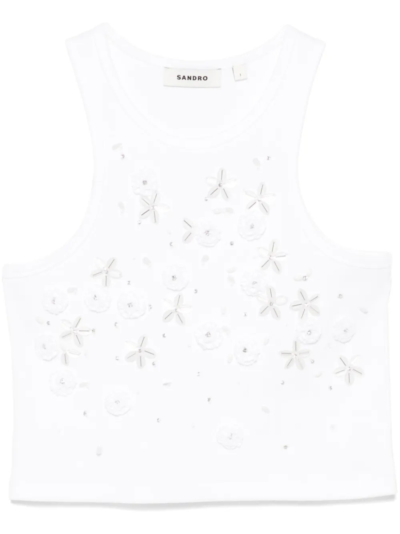 Топ с пайетками SANDRO, белый
Топ с пайетками SANDRO, белый