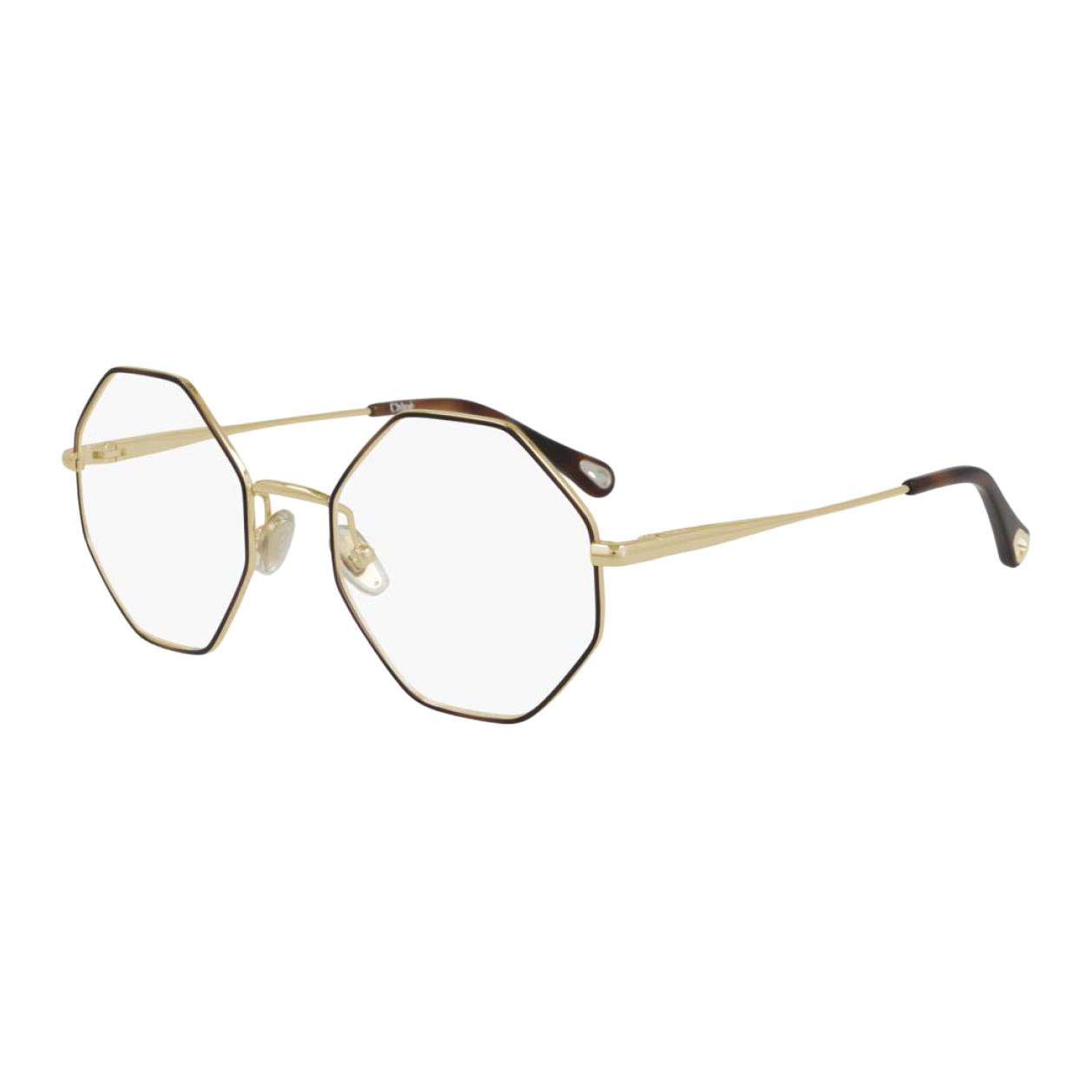 Chloé Хлоя Металлическая Оправы для Очков Неправильной Формы Женские Золотые, Gold 
Chloé Хлоя Металлическая Оправы для Очков Неправильной Формы Женские Золотые, Gold