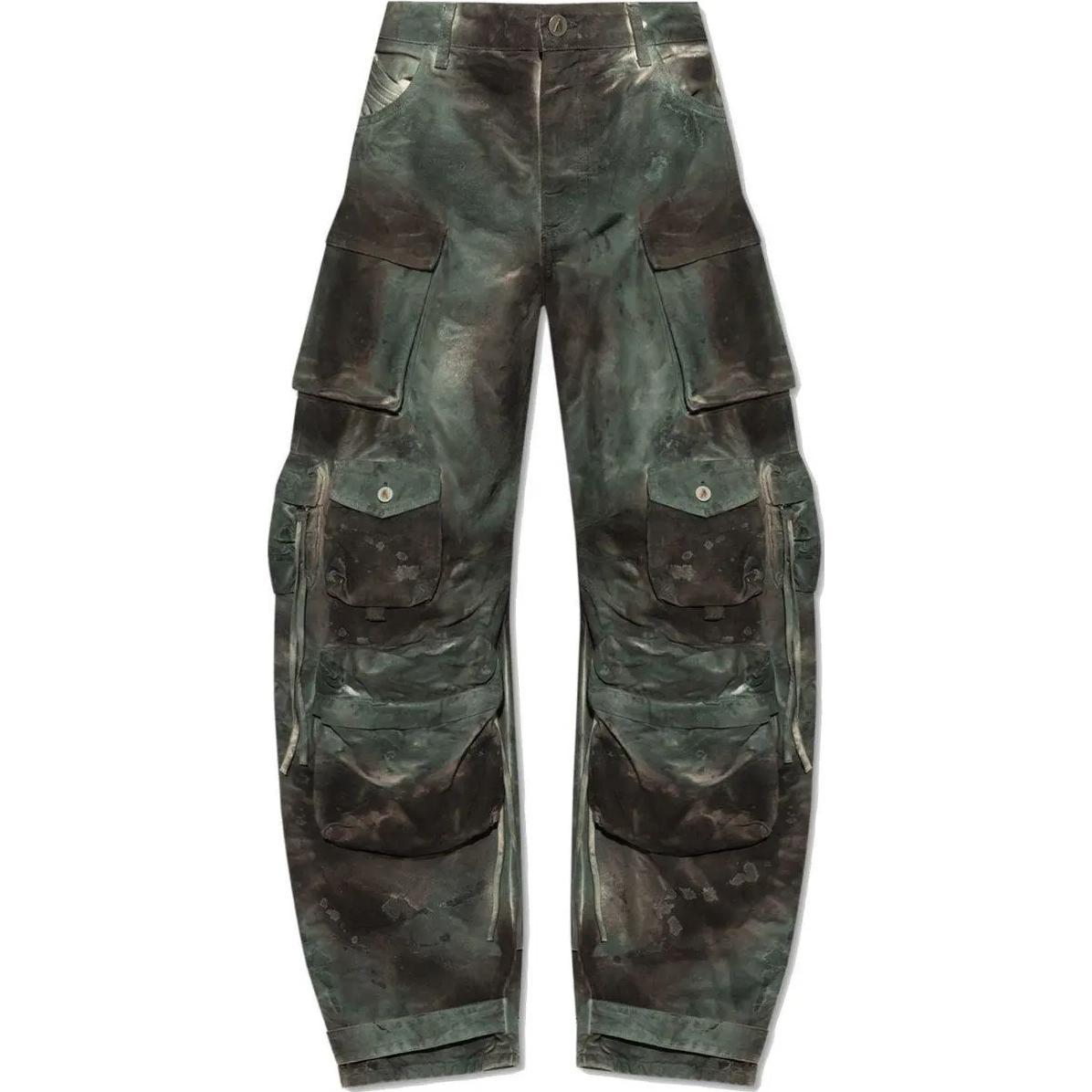 Брюки карго в стиле distressed The Attico, зеленый
Брюки карго в стиле distressed The Attico, зеленый