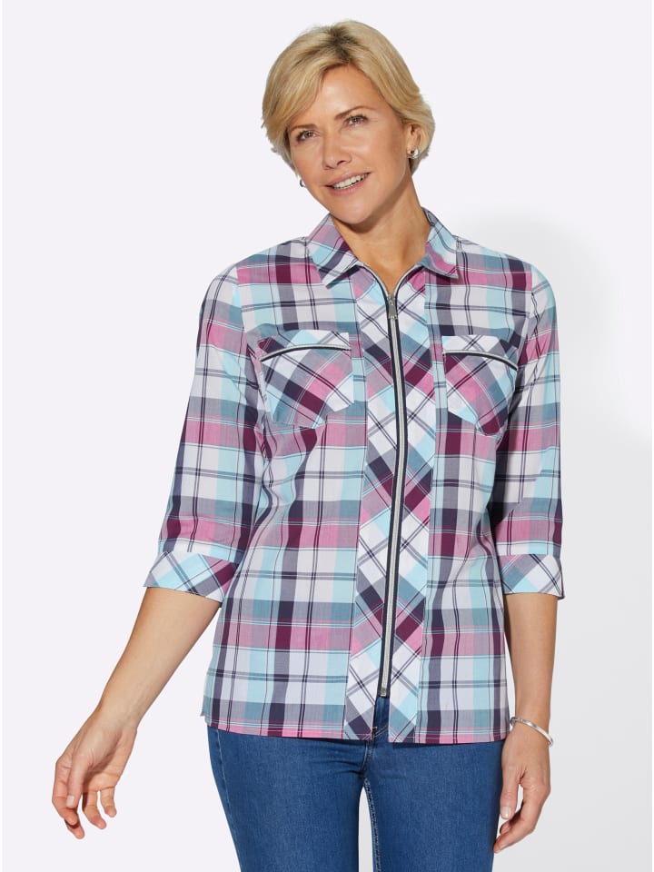 Блузка-рубашка в клетку цвета фуксии и темно-синего цвета WITT WEIDEN
Блузка-рубашка в клетку цвета фуксии и темно-синего цвета WITT WEIDEN