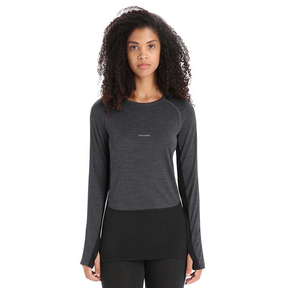 Базовый слой с длинным рукавом Icebreaker 125 ZoneKnit, серый 
Базовый слой с длинным рукавом Icebreaker 125 ZoneKnit, серый