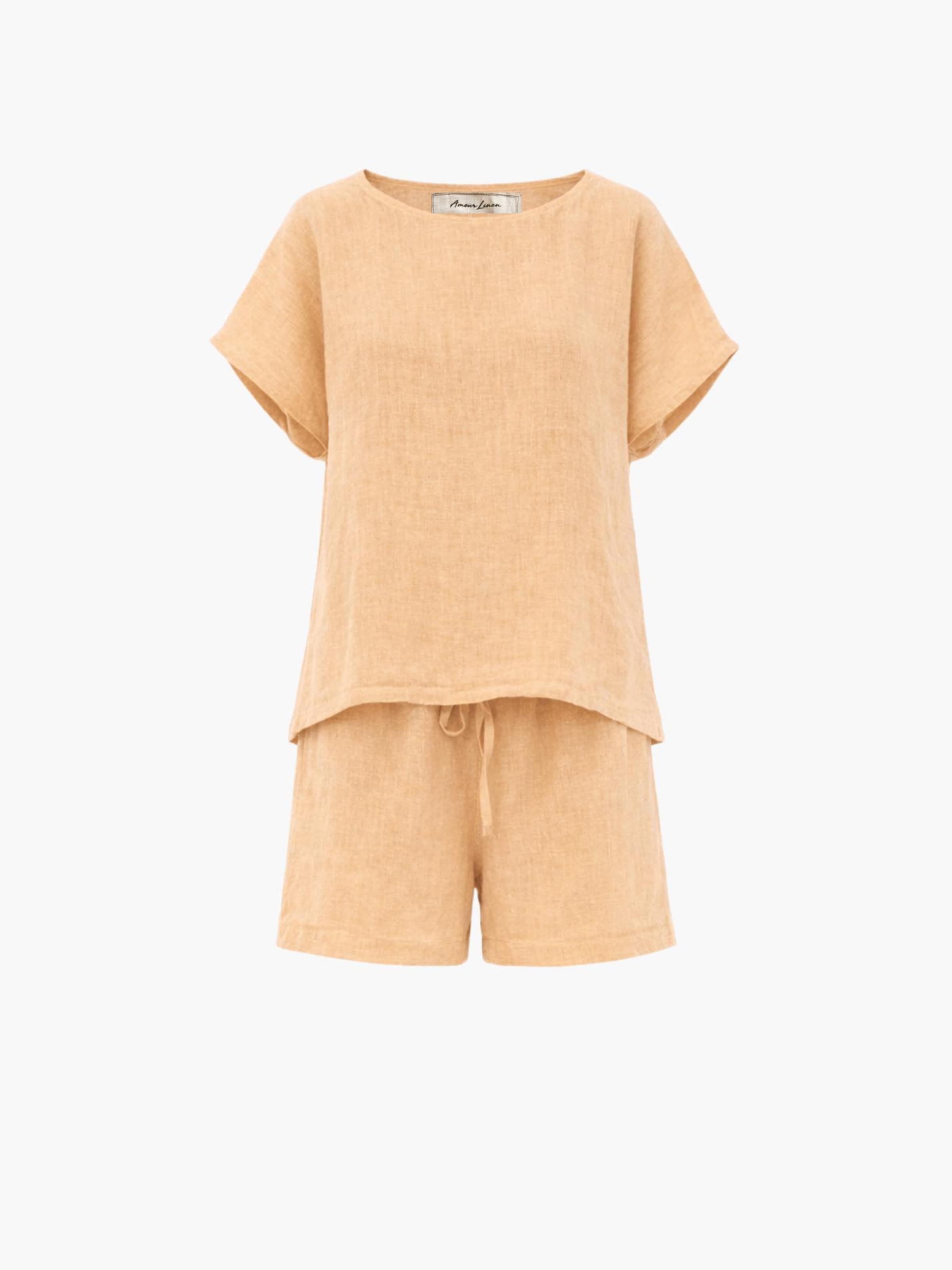 AmourLinen Пижама 'Cloud Nine' в цвете Mustard
AmourLinen Пижама 'Cloud Nine' в цвете Mustard