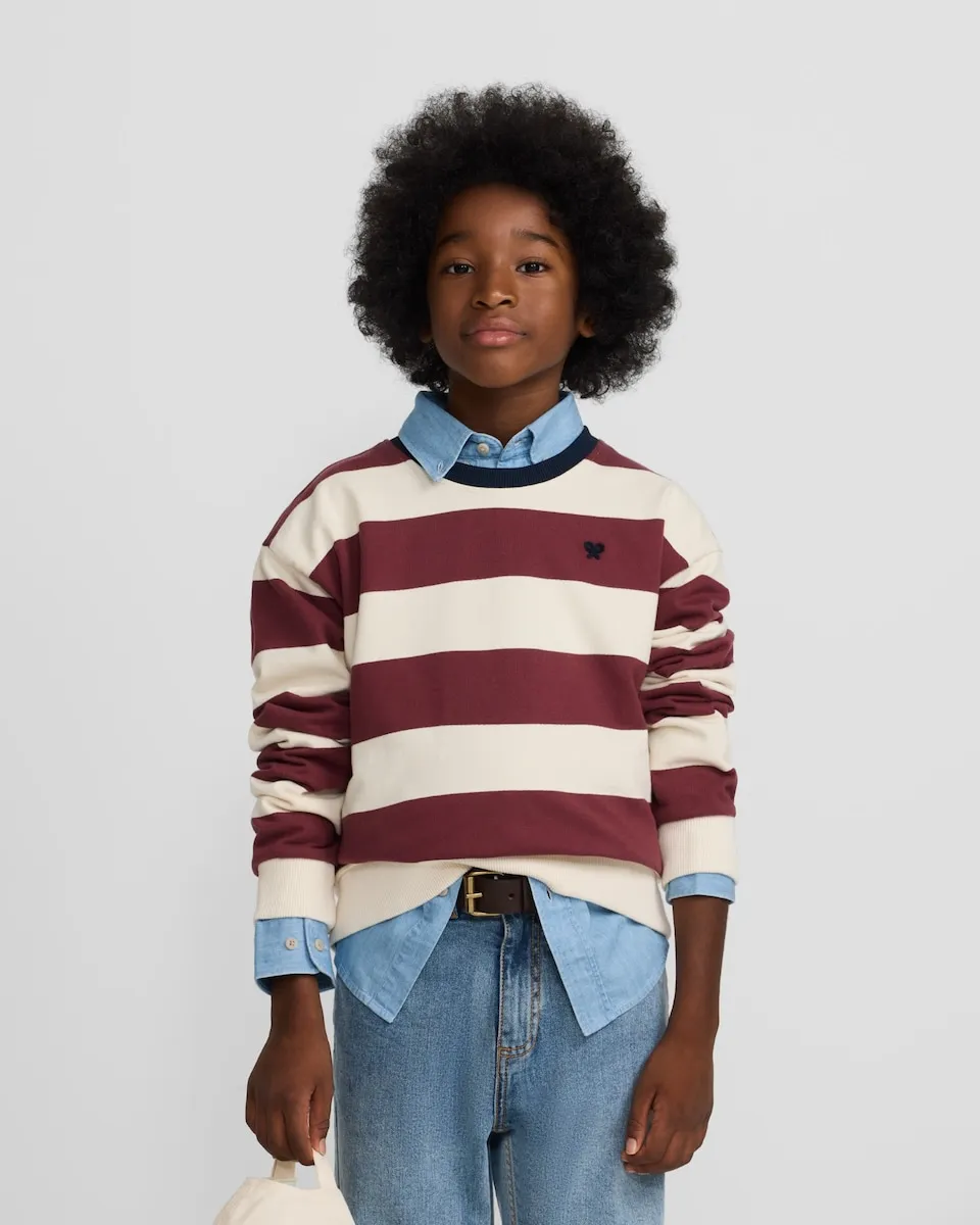 Детская толстовка с широкими полосками Silbon, бордовый
Детская толстовка с широкими полосками Silbon, бордовый