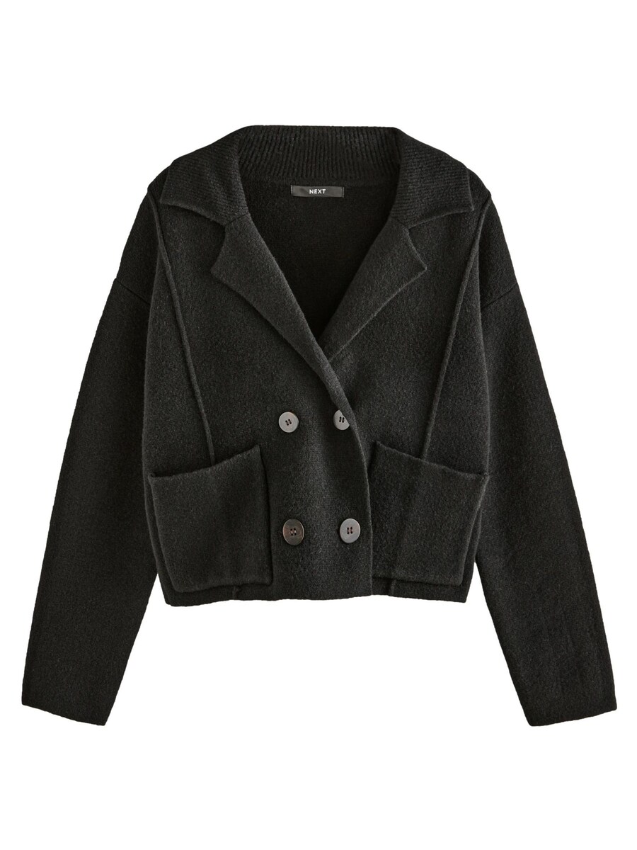 Вязаный кардиган Next Knit Cardigan, черный 
Вязаный кардиган Next Knit Cardigan, черный