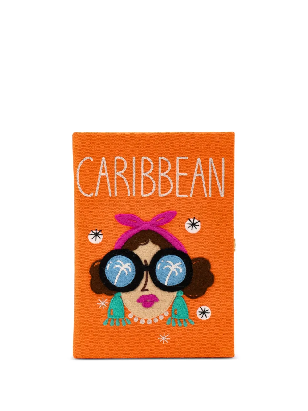 Маленькая сумочка-клатч с вышитой фетровой аппликацией Olympia Le-Tan, оранжевый 
Маленькая сумочка-клатч с вышитой фетровой аппликацией Olympia Le-Tan, оранжевый