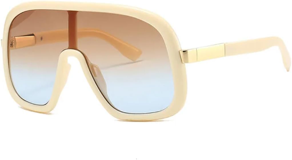 Большие цельные женские солнцезащитные очки класса люкс в стиле ретро с градиентными линзами, защита от УФ-излучения UV400, мужские солнцезащитные очки в стиле панк generic, Beige Tea Blue
Большие цельные женские солнцезащитные очки класса люкс в стиле ретро с градиентными линзами, защита от УФ-излучения UV400, мужские солнцезащитные очки в стиле панк generic, Beige Tea Blue