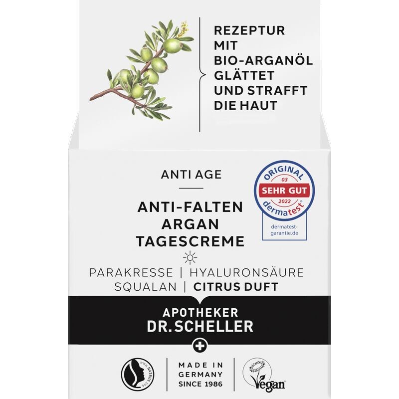 Дневной крем с арганой против морщин Dr. Scheller, 50 ml
Дневной крем с арганой против морщин Dr. Scheller, 50 ml