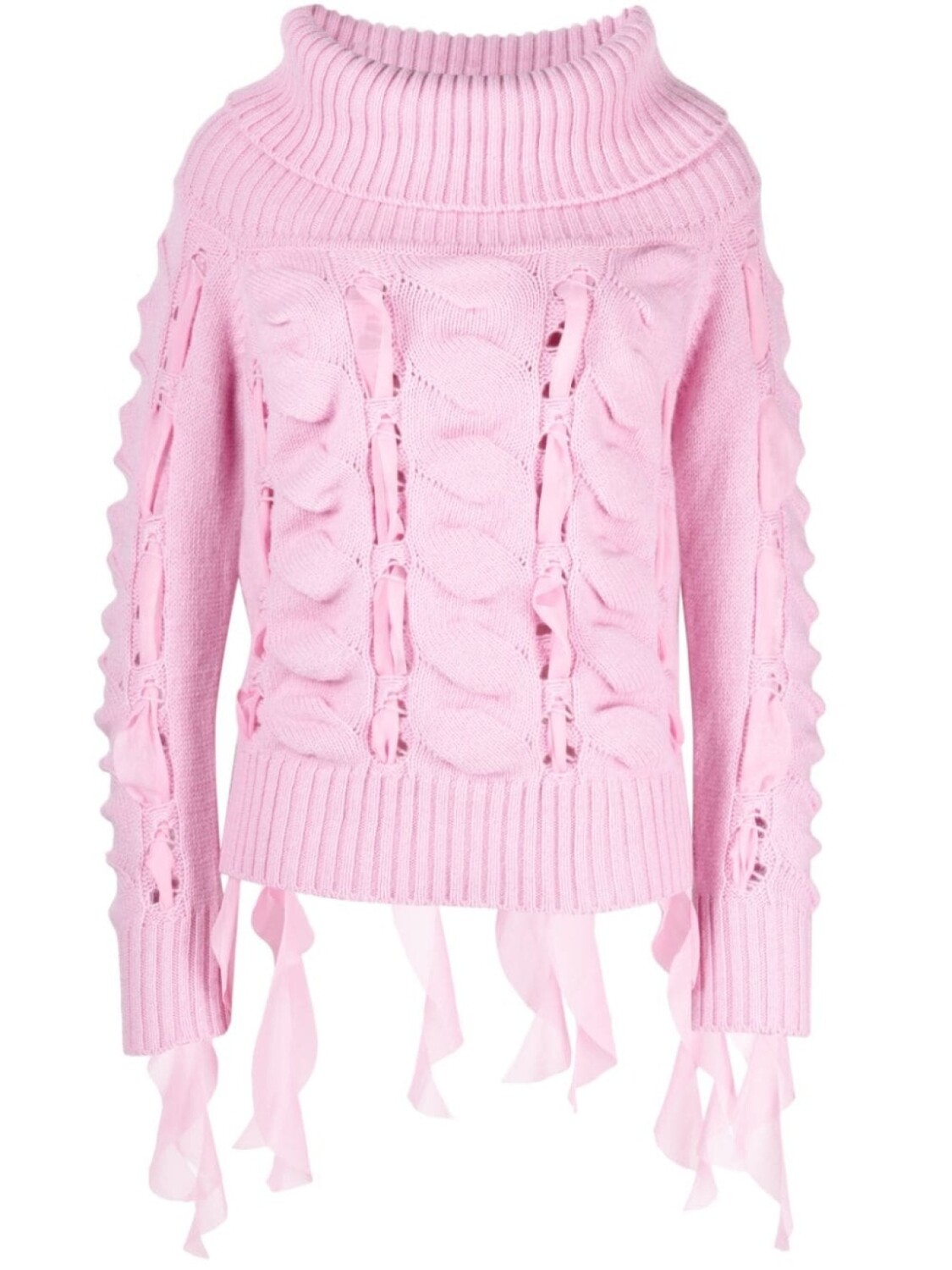 Blumarine джемпер с высоким воротником, розовый
Blumarine джемпер с высоким воротником, розовый