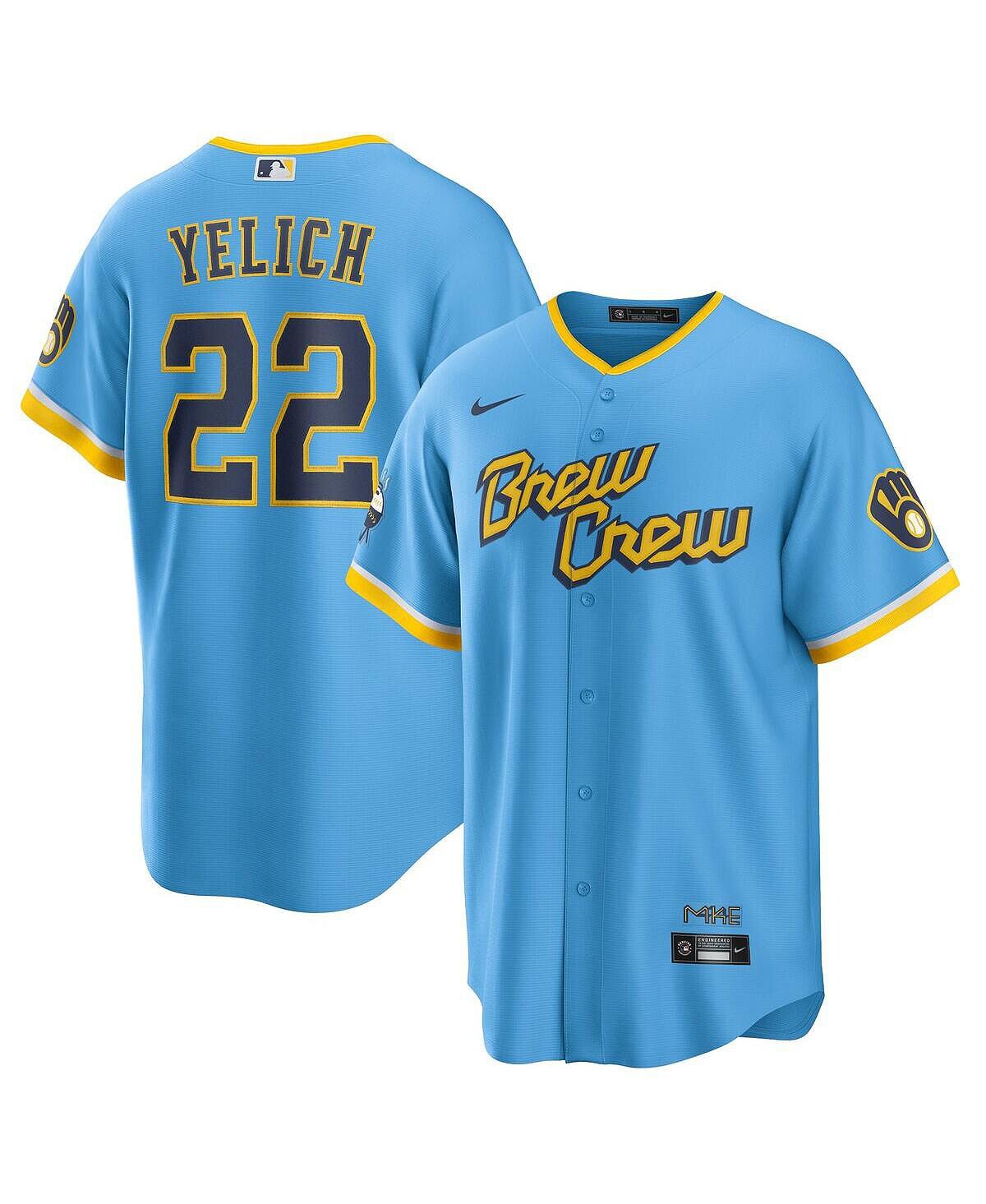 Мужская футболка Christian Yelich Powder Blue Milwaukee Brewers 2022 City Connect Replica Player Nike
Мужская футболка Christian Yelich Powder Blue Milwaukee Brewers 2022 City Connect Replica Player Nike