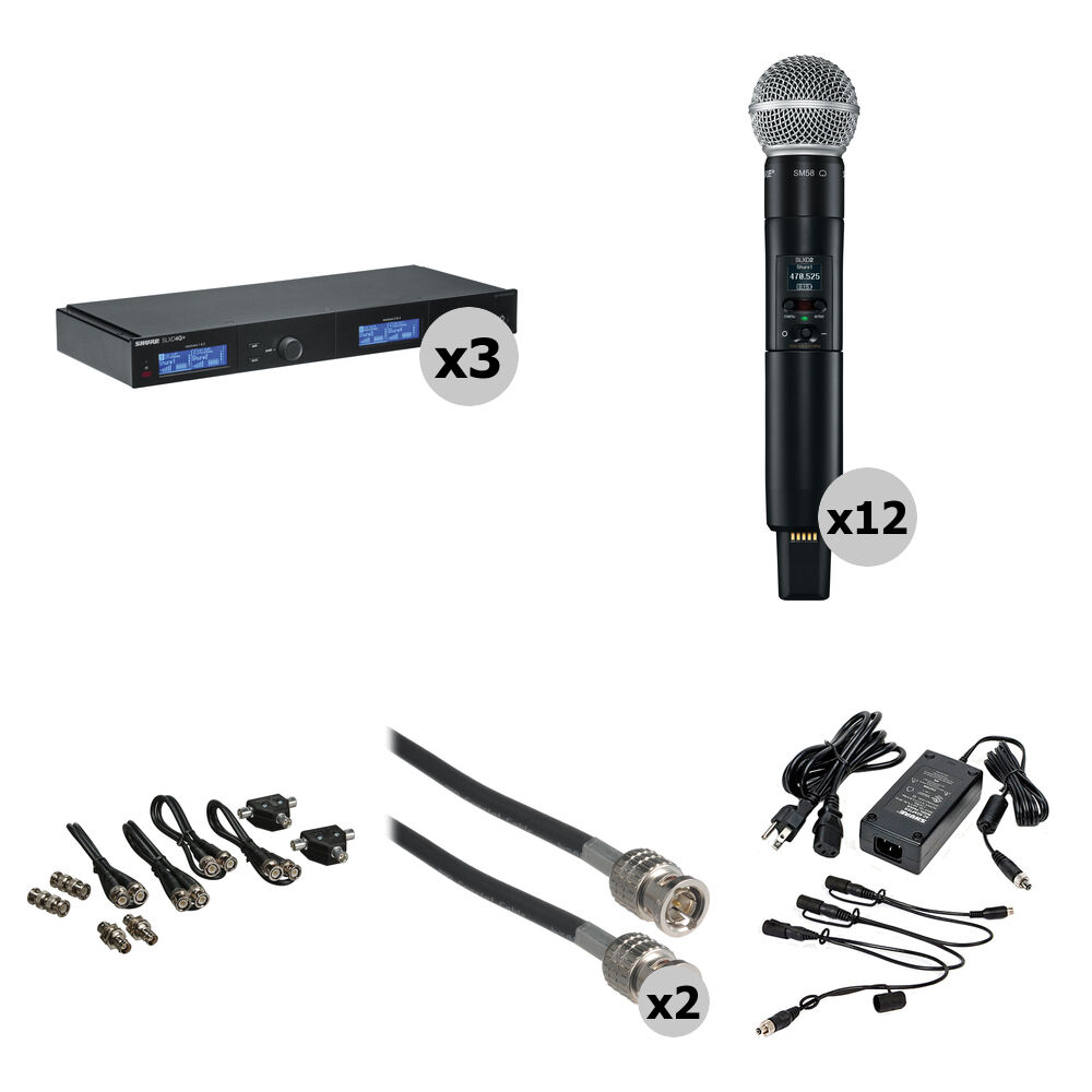 Беспроводной приемник Shure SLXD4Q+ Kit with 3 Quad-Channel Digital Wireless Receivers
Беспроводной приемник Shure SLXD4Q+ Kit with 3 Quad-Channel Digital Wireless Receivers