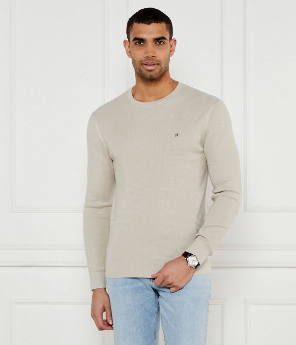 Лонгслив мужской Calvin Klein с вафельной фактурой, бежевый
Лонгслив мужской Calvin Klein с вафельной фактурой, бежевый