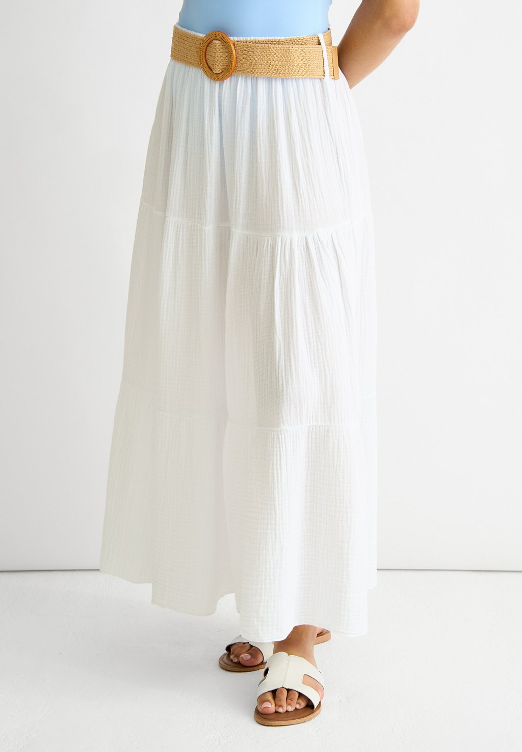 Юбка макси GINI LONDON, белый 
Юбка макси GINI LONDON, белый